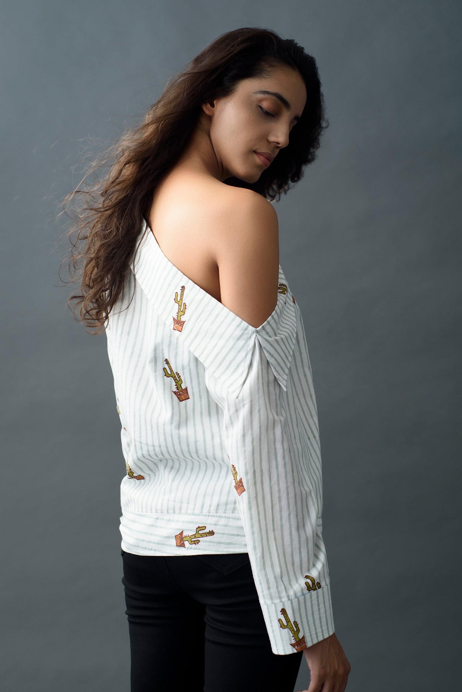 One Shoulder Top (136263565338)