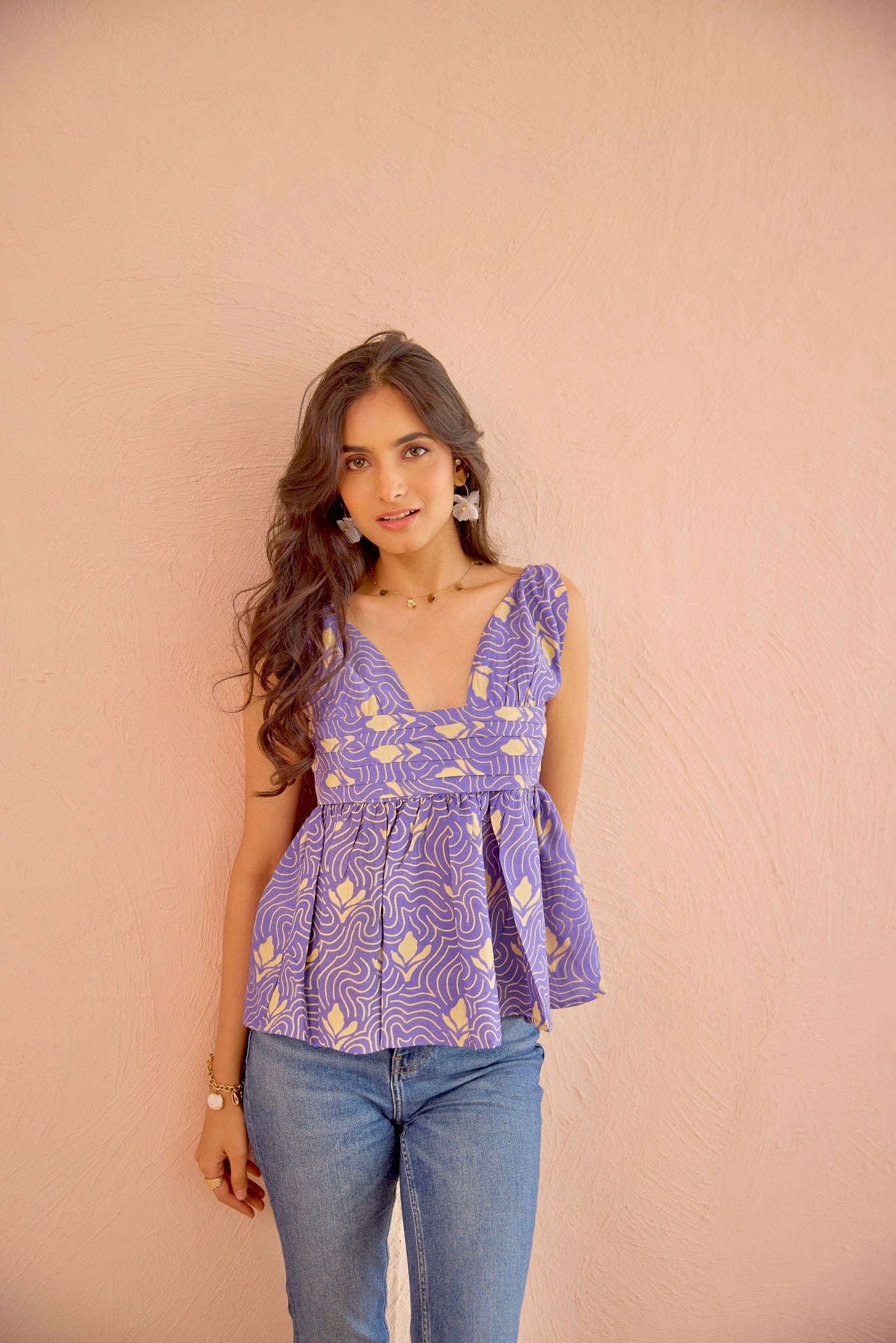 Shore-core Peplum Top