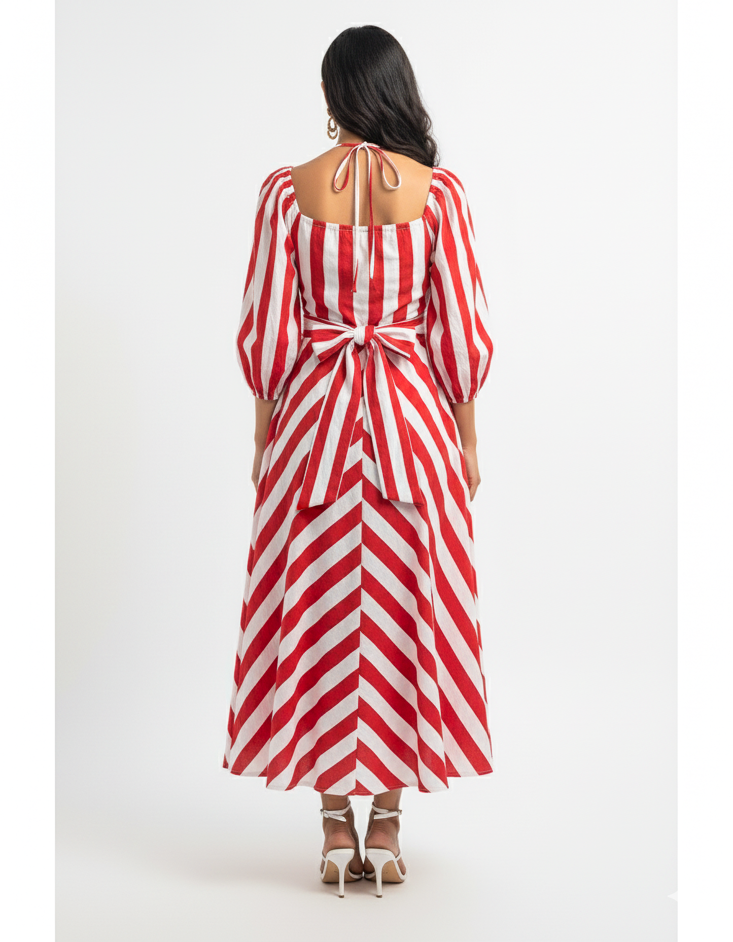 Scarlett Stripe Midi Dress