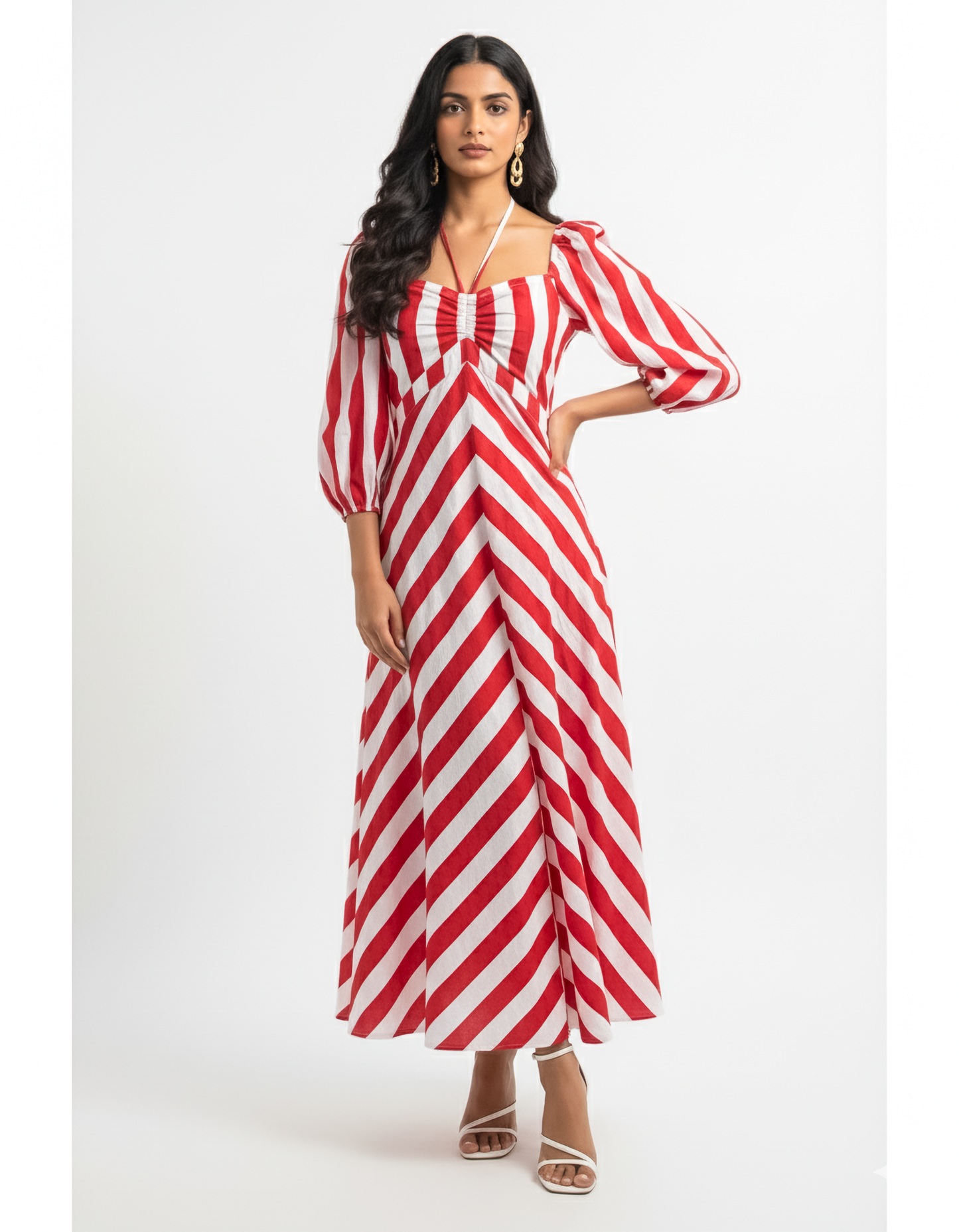 Scarlett Stripe Midi Dress