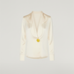 Ivory Satin Shirt