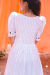 Polka Midi Dress cotton (1446506692651)